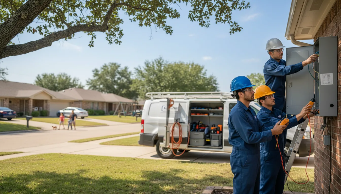 Certified electrician providing emergency electrical services in Matlock, IA